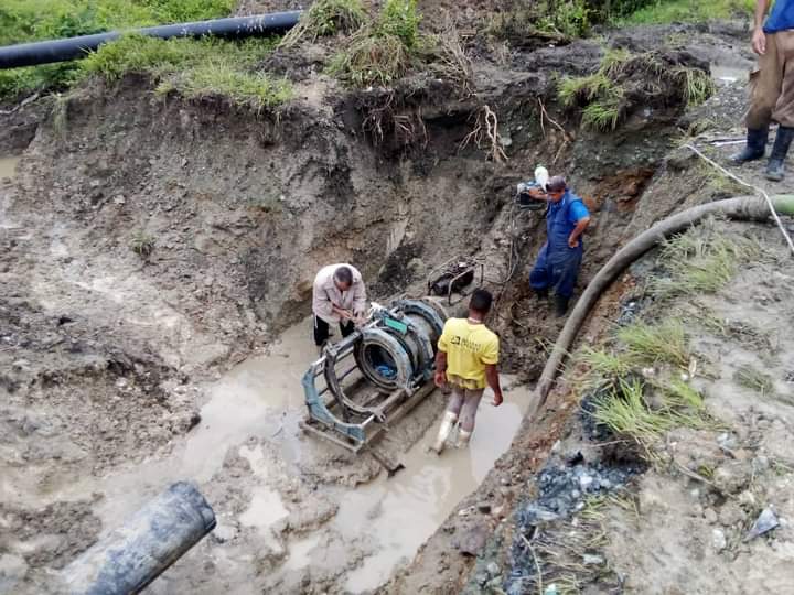 Continúan labores para mejorar el abasto de agua a Santa Clara