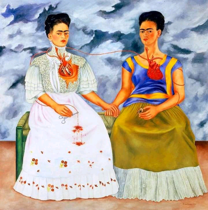 Foto: Las dos Fridas / Frida Khalo. Tomado de www.historia-arte.com