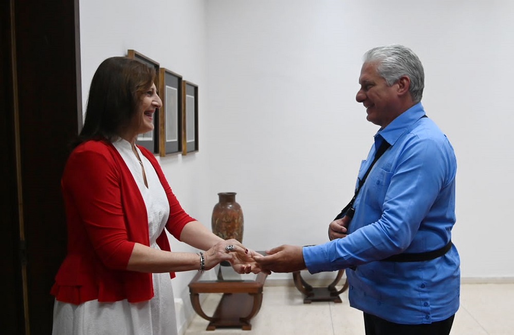 Sostiene Díaz-Canel encuentro con Directora Regional del Fondo de Población de Naciones Unidas