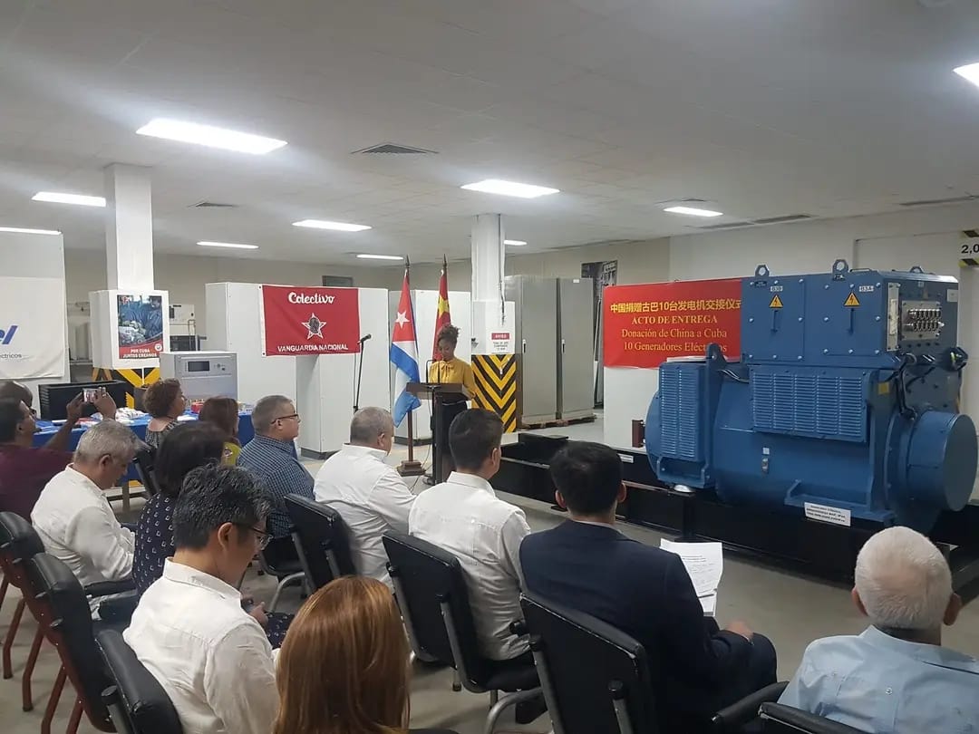 Dona China generadores para grupos electrógenos de la Unión Eléctrica