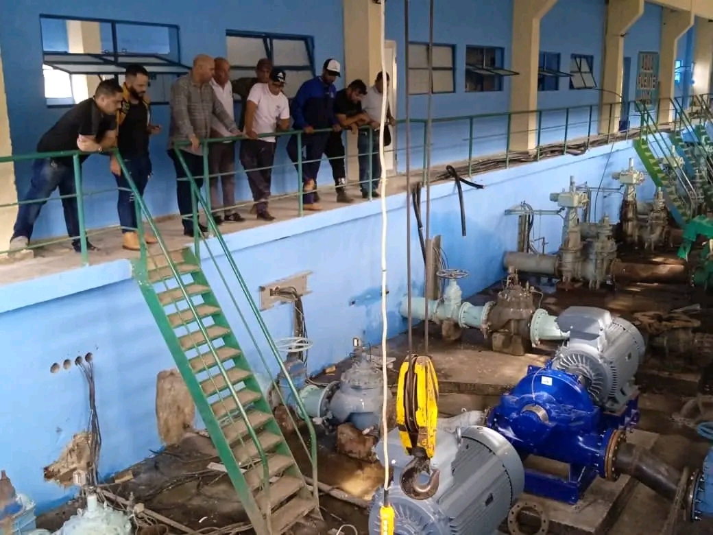 Recorre primer secretario del Partido en Villa Clara labores en el sistema de bombeo Minerva-Ochoíta   