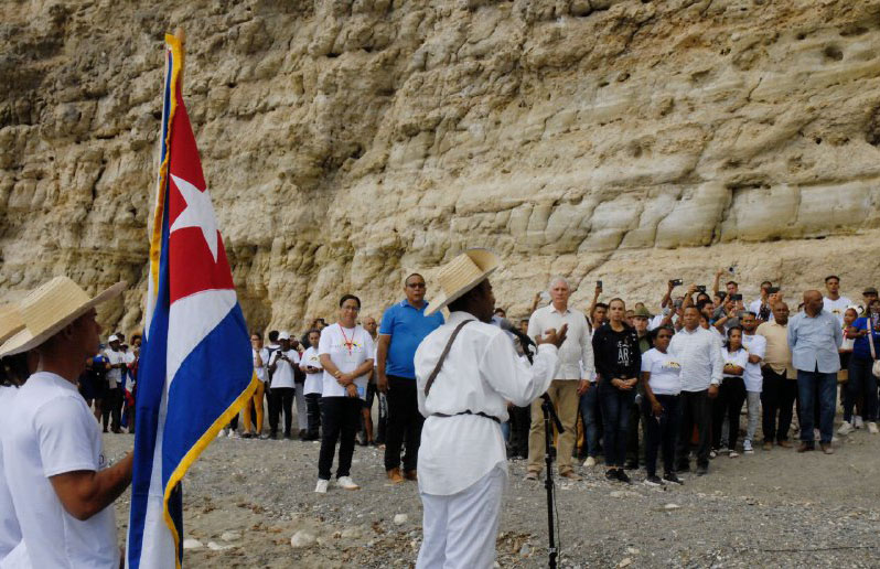 Presidió Díaz-Canel acto nacional en Playita de Cajobabo