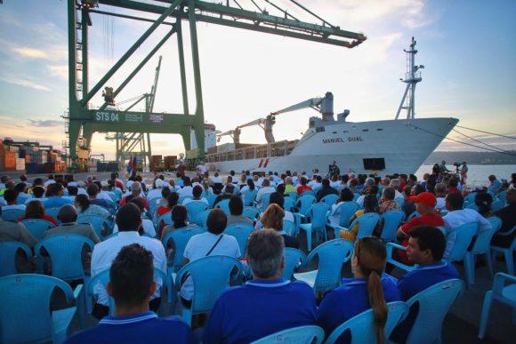 Preside Marrero Cruz inauguración de la ruta naviera y comercial del ALBA-TCP
