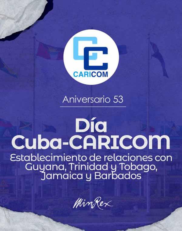 Cuba celebra 53 años de vínculos con naciones caribeñas