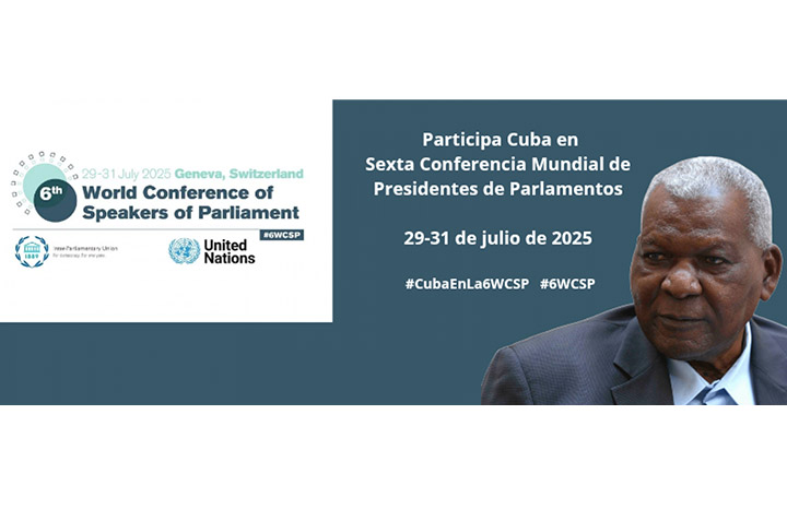 Participa Esteban Lazo en Sexta Conferencia Mundial de Presidentes de Parlamentos