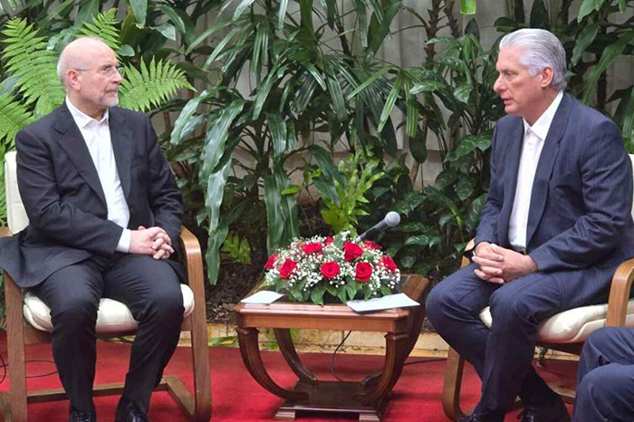 Recibió Díaz-Canel a líder de Asamblea Consultiva Islámica de Irán