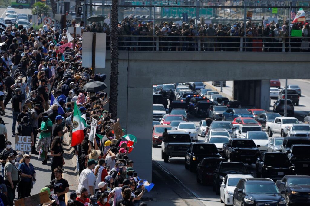 Las protestas migratorias en Los Ángeles no cesan