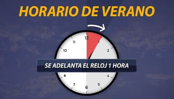 Entrará en vigor el domingo 9 de marzo el horario de verano
