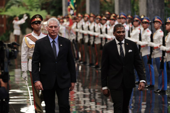 Recibe Díaz-Canel a Primer Ministro de San Cristóbal y Nieves