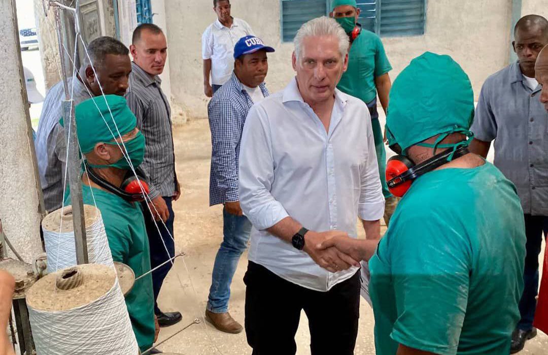 Constató Díaz- Canel acciones para lograr soberanía alimentaria