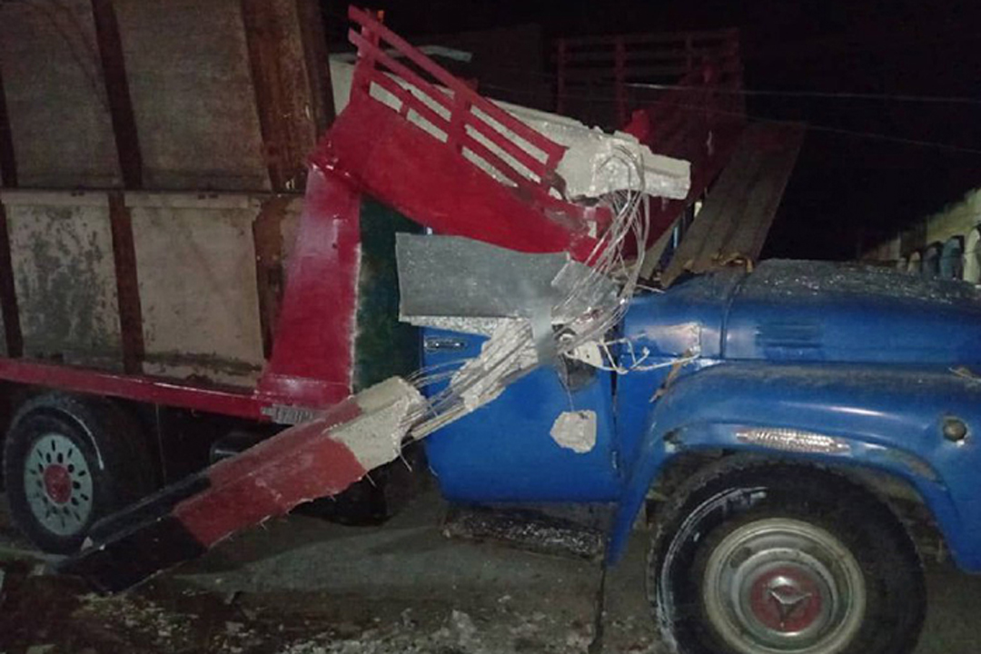 Accidente de tránsito causa avería eléctrica en Ranchuelo 