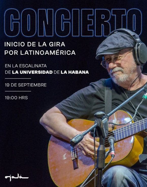 Silvio Rodríguez inicia gira latinoamericana con un concierto en la Universidad de La Habana