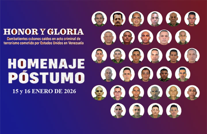 Rendirá Cuba honores a sus combatientes caídos en Venezuela 