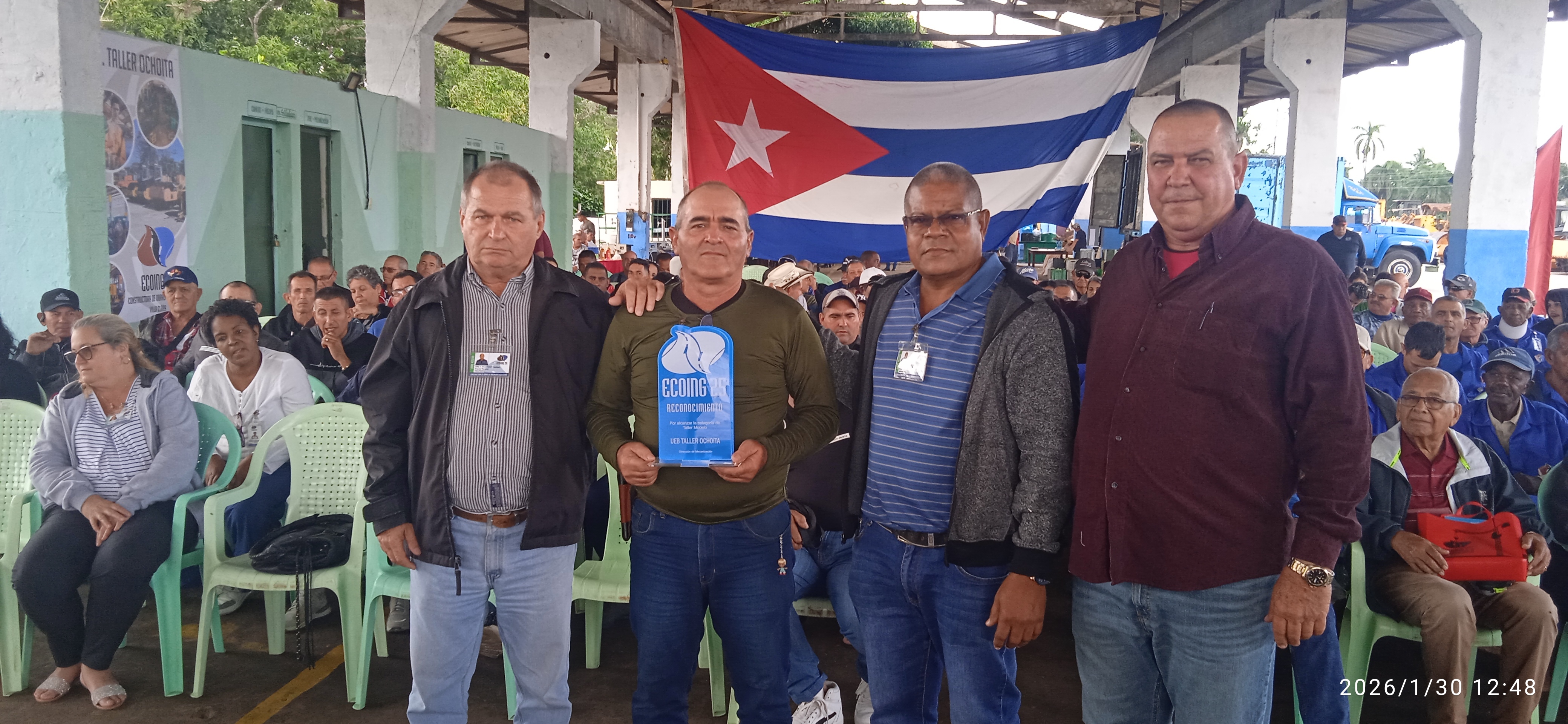 Reconocen  Movimiento Vanguardista de la Mecanización de la Empresa Constructora Ecoing 25 Villa Clara