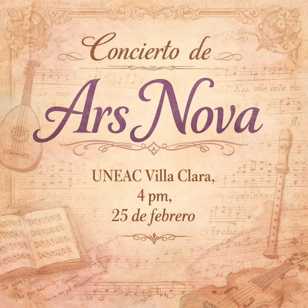 Este miércoles, concierto de Ars Nova en la UNEAC villaclareña