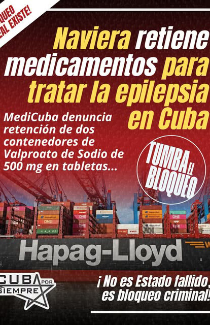 Denuncia Medicuba S.A. retención injustificada de insumos médicos