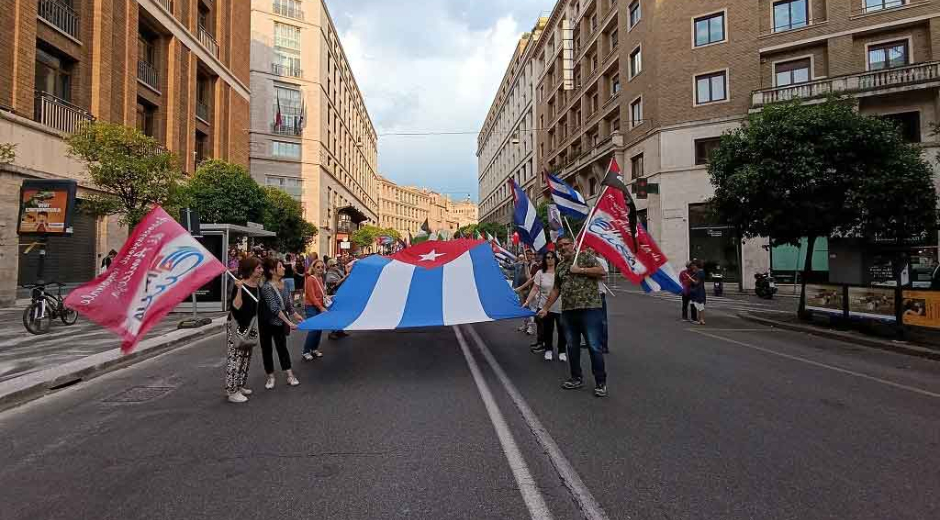 Cubanos en Italia condenan agresiones de EEUU contra la isla