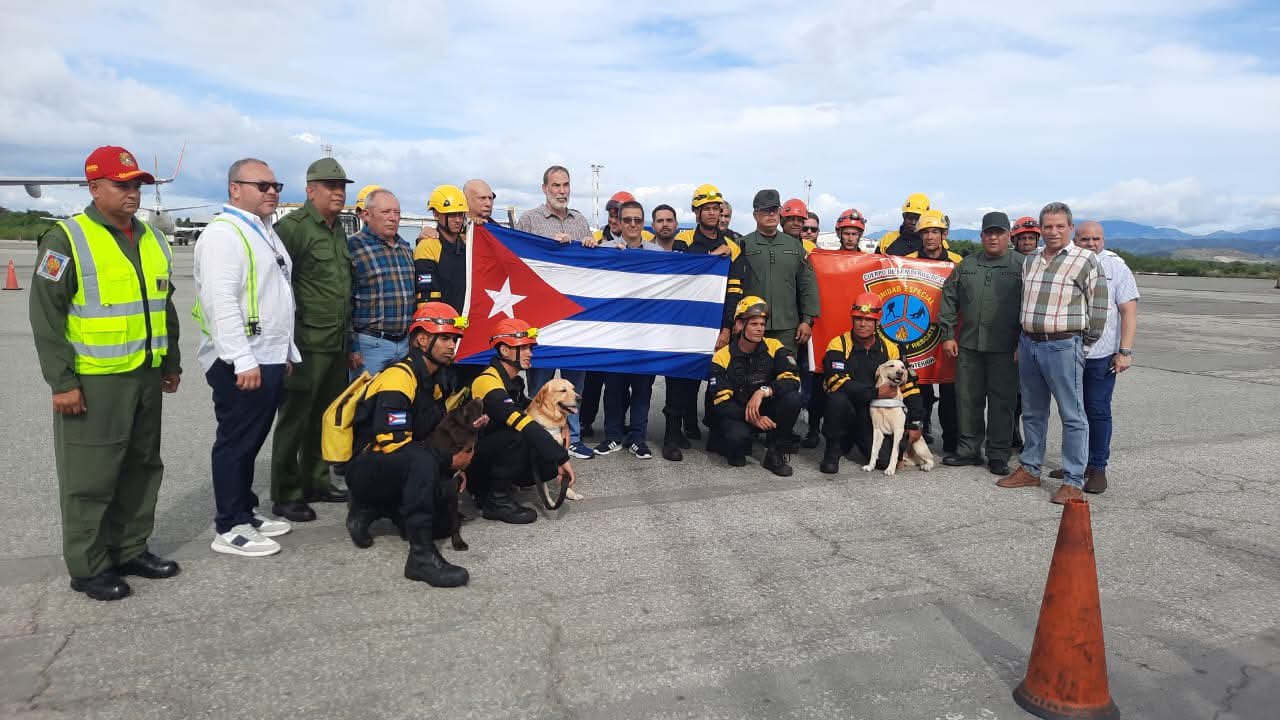 Brigada Especial de Salvamento y Rescate de Cuba llegó a Venezuela