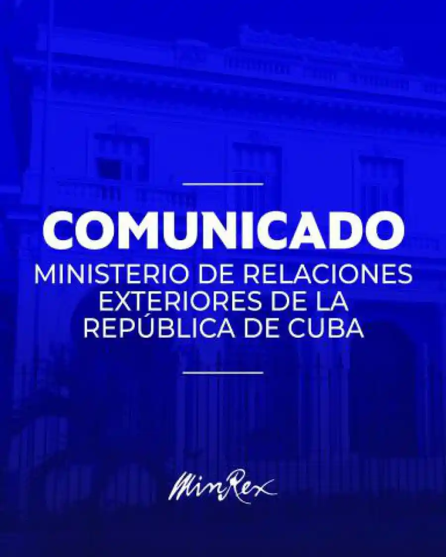Comunicado del Ministerio de Relaciones Exteriores 