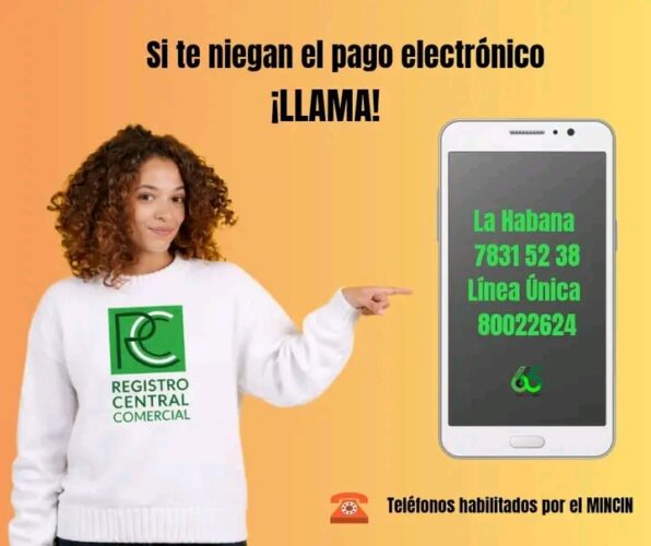 Mincin habilita líneas telefónicas para denunciar falta de pago electrónico en comercios