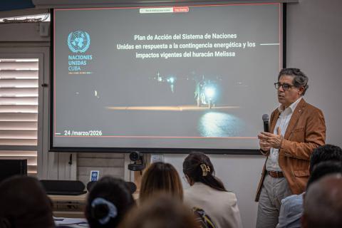 Naciones Unidas presenta Plan de Acción Ampliado ante contingencia energética y secuelas del huracán Melissa en Cuba