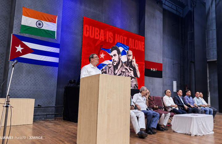 Intervención de Bruno Rodríguez en acto de Solidaridad en Nueva Delhi