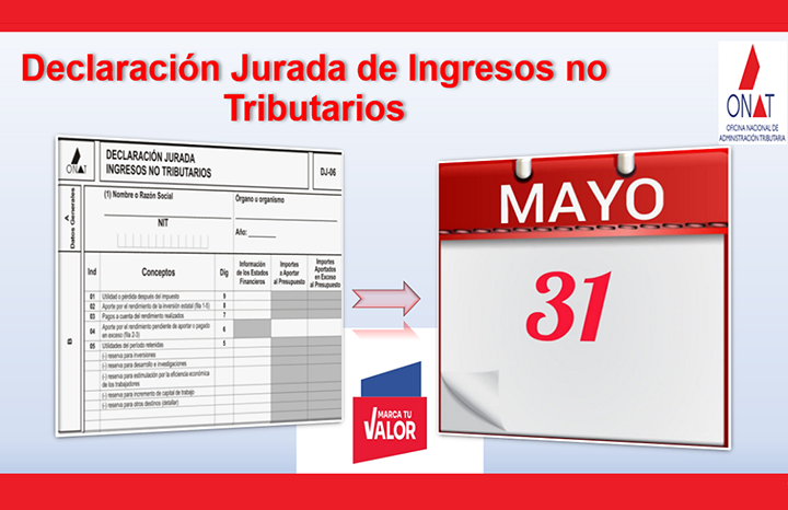 Recuerda ONAT plazo para declaración de ingresos no tributarios