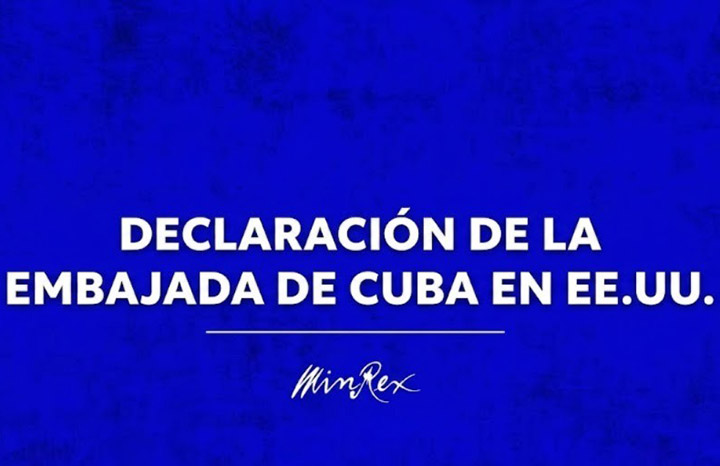 Denuncia Embajada de Cuba en EE.UU. falsedades difundidas por Fox News