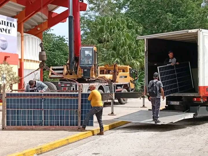 El Sandino de Villa Clara, primer estadio con energía fotovoltaica en Cuba