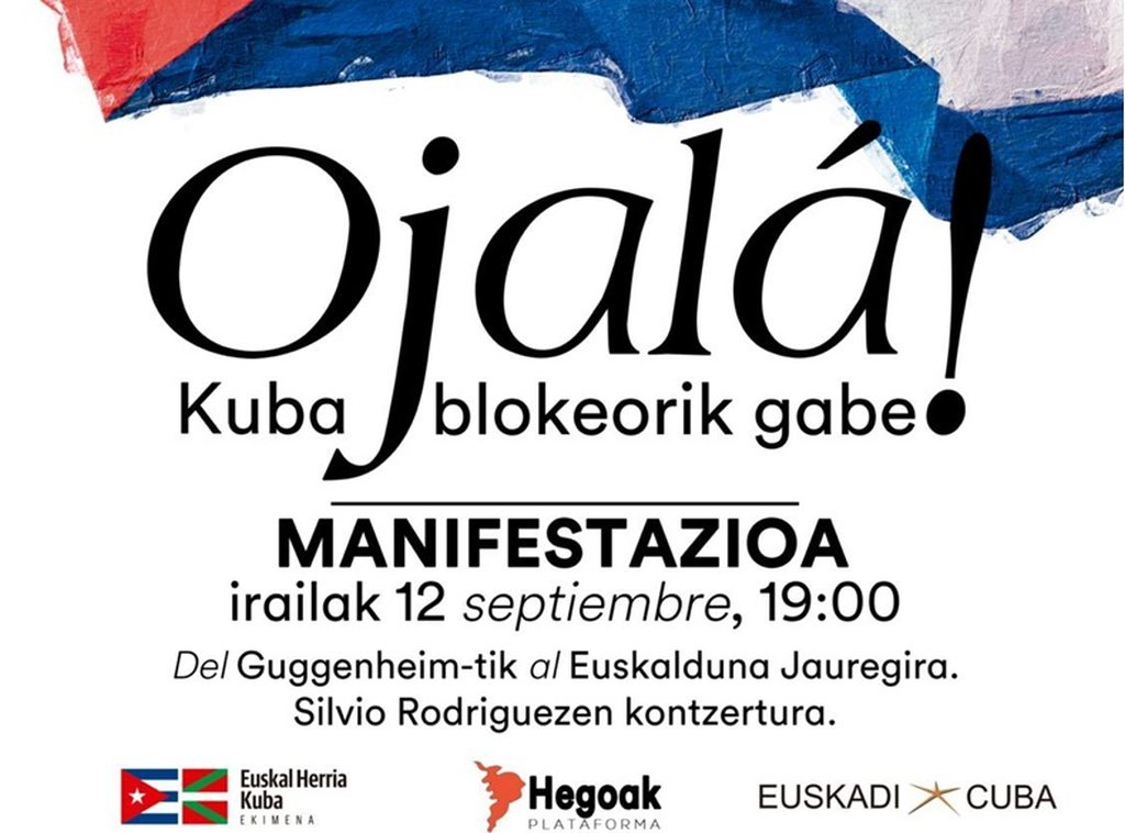 Solidaridad con Cuba y Silvio Rodríguez en Bilbao